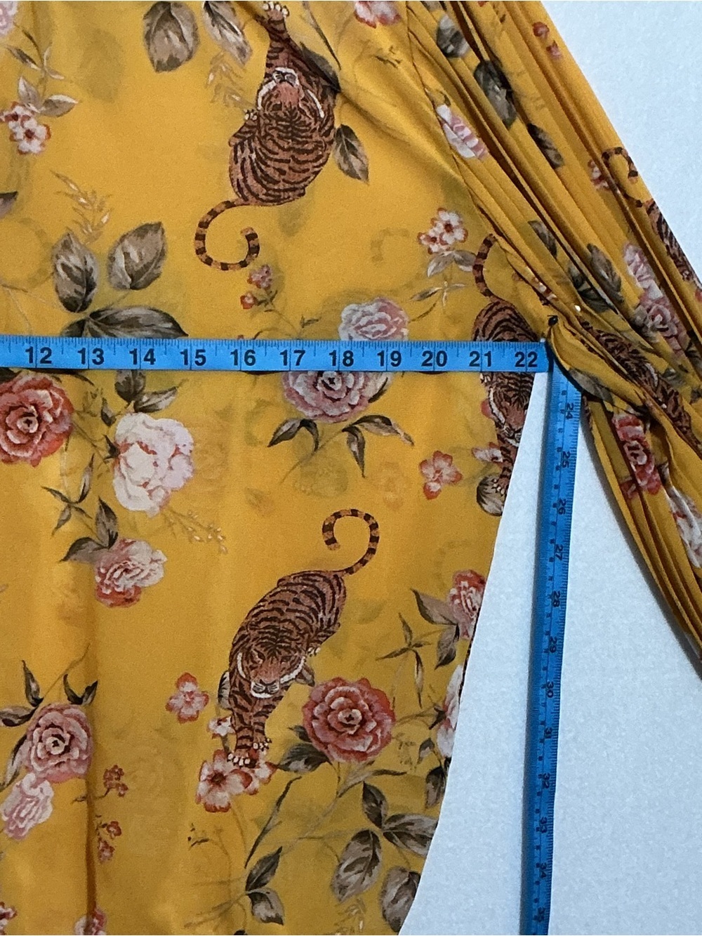 🐯 Soho New York Floral Tiger Blouse - Size M - Picture 5 of 7